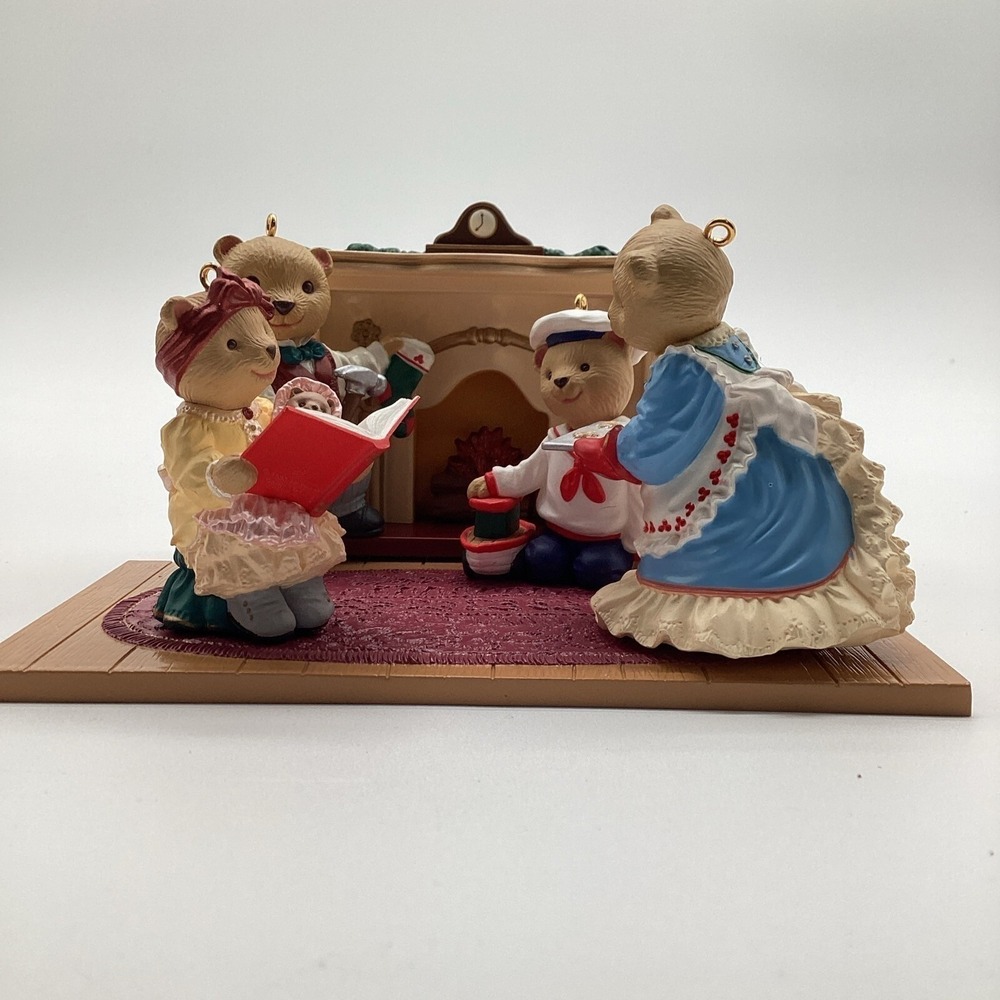 Hallmark Keepsake 1993 The Night Before Christmas Teddy Bear Light Up Ornament - Picture 6 of 14